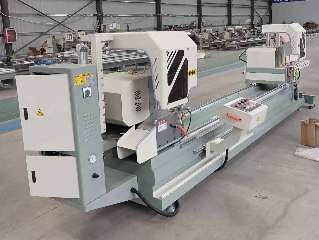 Gergaji Pemotong Ketepatan Dua Kepala untuk Pintu & Tingkap Aluminium 