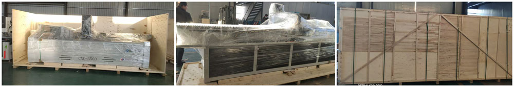 Máquina com caixa de madeira e entrega Máquina com caixa de madeira e entrega