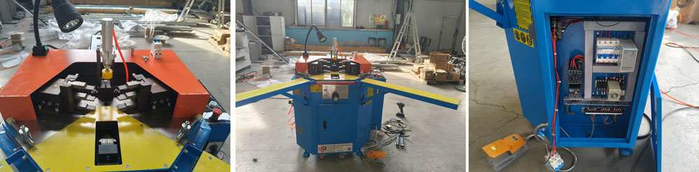 코너 크림핑 머신