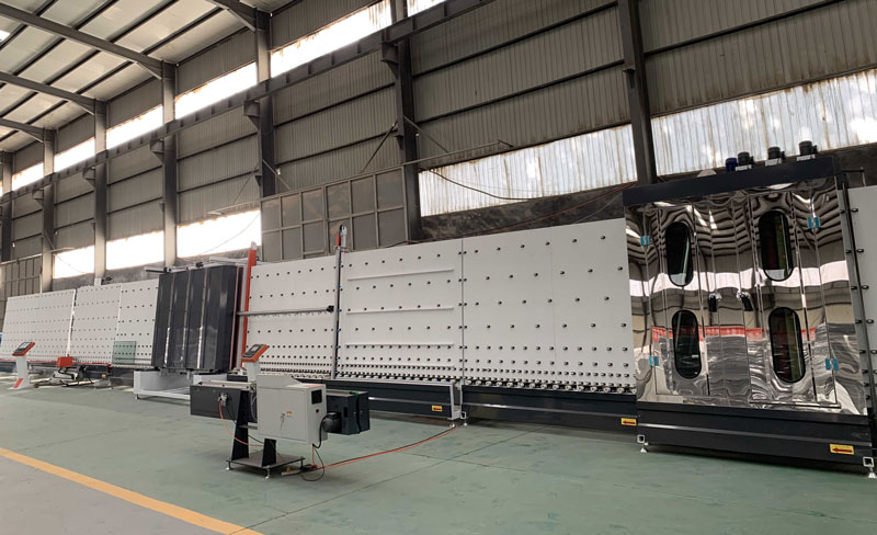 Barisan Pengeluaran Kaca Penebat Mesin Pembuat Kaca Tiga